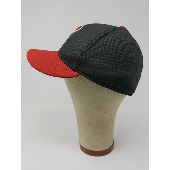 New Era 59Fifty Arizona Diamondbacks D Backs Fitted Hat Size 7 1/4 Black Red - Picture 4 of 12